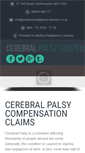 Mobile Screenshot of cerebralpalsycompensation.info