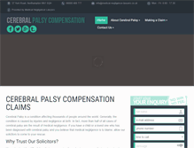 Tablet Screenshot of cerebralpalsycompensation.info
